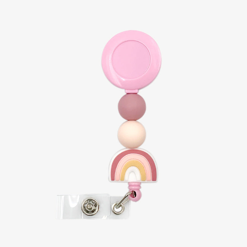 Wholesale Silicone Beaded Telescopic Keychain